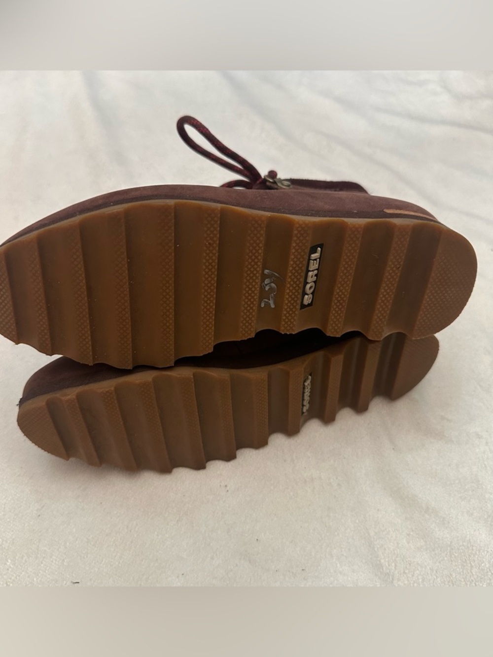 Sorel Women's Burgundy Sneakchic Alpine Boots Size 7.5 - Picture 8 of 10